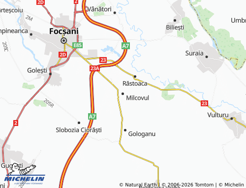 Mappa MICHELIN Milcovul - ViaMichelin