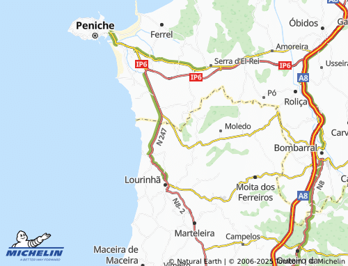 MICHELIN Abelheira map - ViaMichelin