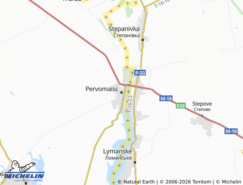 Carte MICHELIN Pervomaisc - ViaMichelin
