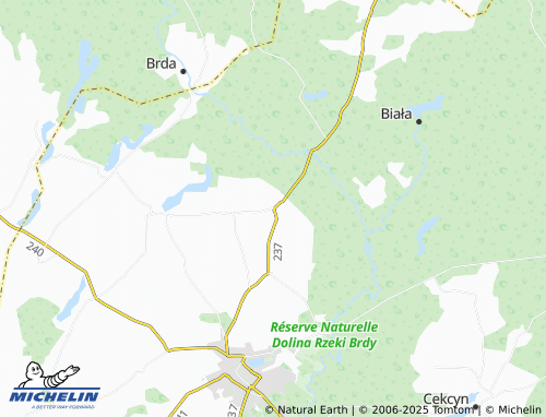 Carte MICHELIN Wielka Komorza - ViaMichelin