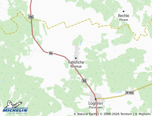 MICHELIN-Landkarte Valishche - ViaMichelin