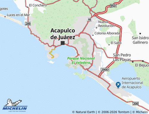 Mappa MICHELIN Playa Guitarrón - ViaMichelin