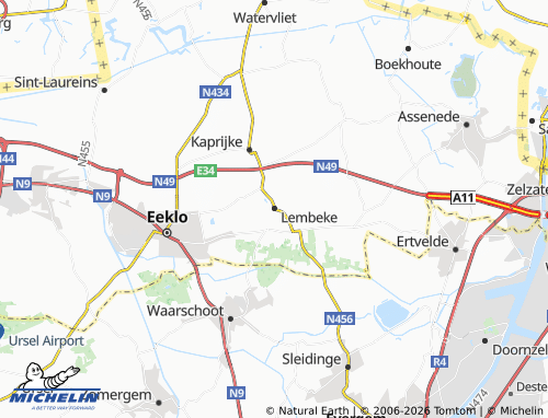Mappa MICHELIN Lembeke - ViaMichelin