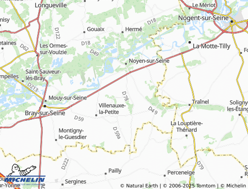 MICHELIN-Landkarte Passy-sur-Seine - ViaMichelin