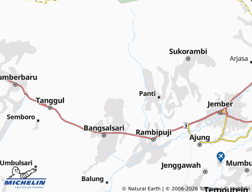 MICHELIN-Landkarte Banjarsari - ViaMichelin