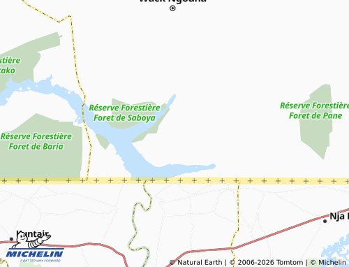 Mappa MICHELIN Touba Mandéra - ViaMichelin