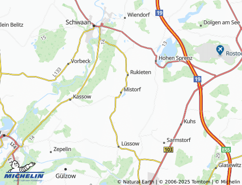 MICHELIN Mistorf map - ViaMichelin