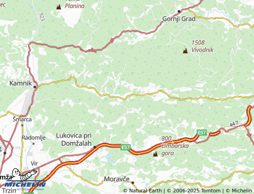 Kaart MICHELIN Šmartno v Tuhinju - ViaMichelin