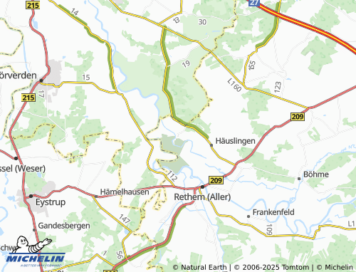 Mapa MICHELIN Klein Häuslingen - ViaMichelin