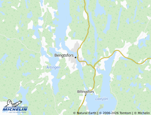 Carte MICHELIN Bengtsfors - ViaMichelin