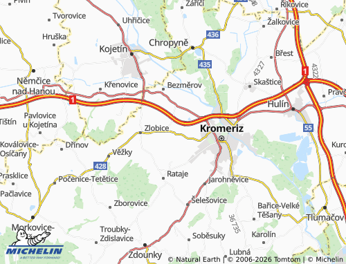 Mappa MICHELIN Lutopecny - ViaMichelin