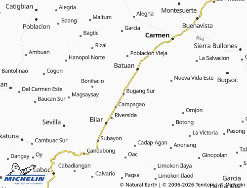 Kaart MICHELIN Bugang Sur - ViaMichelin