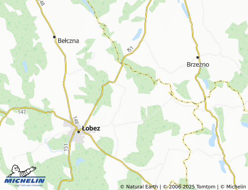 Mapa MICHELIN Grabowo - ViaMichelin