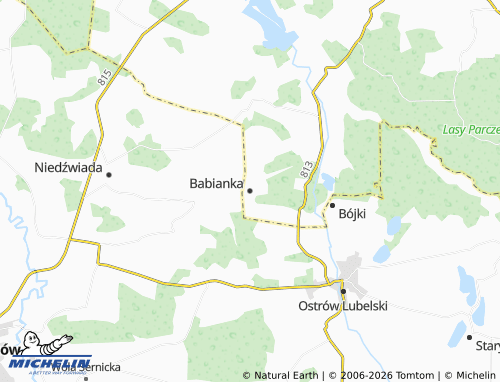 MICHELIN Babianka map - ViaMichelin