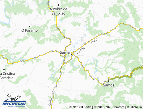 MICHELIN-Landkarte Sarria - ViaMichelin