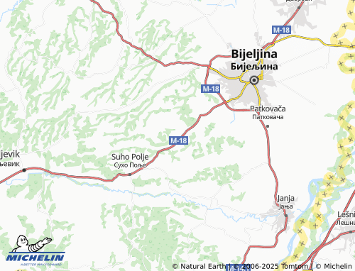 MICHELIN Donji Zagoni map - ViaMichelin