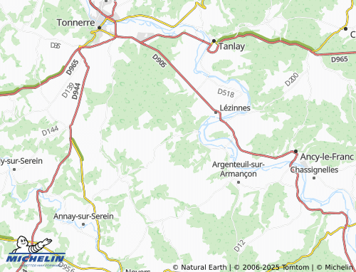 MICHELIN Vireaux map - ViaMichelin