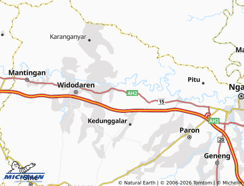 MICHELIN Pelang Lor map - ViaMichelin