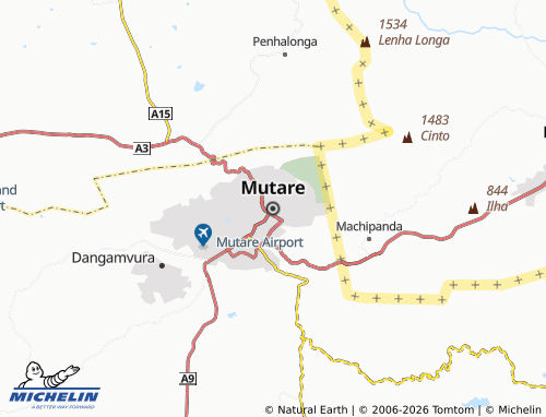 MICHELIN Mutare map - ViaMichelin