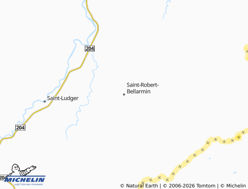 Mapa MICHELIN Saint-Robert-Bellarmin - ViaMichelin