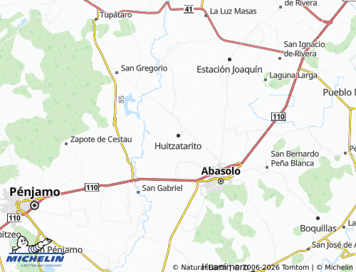 MICHELIN Huitzatarito map - ViaMichelin