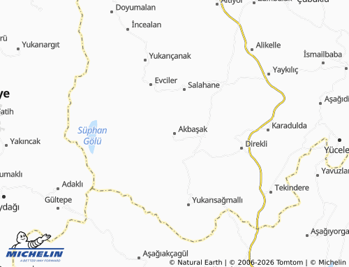 Mappa MICHELIN Akbaşak - ViaMichelin