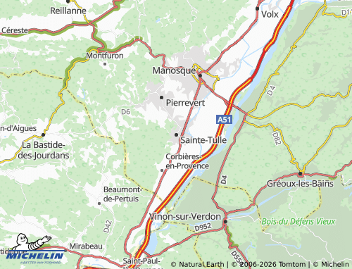 Mappa MICHELIN Sainte-Tulle - ViaMichelin