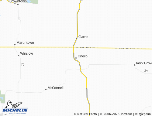 Mapa MICHELIN Oneco - ViaMichelin