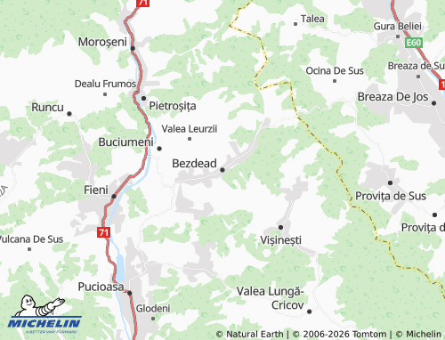 Mappa MICHELIN Bezdead - ViaMichelin