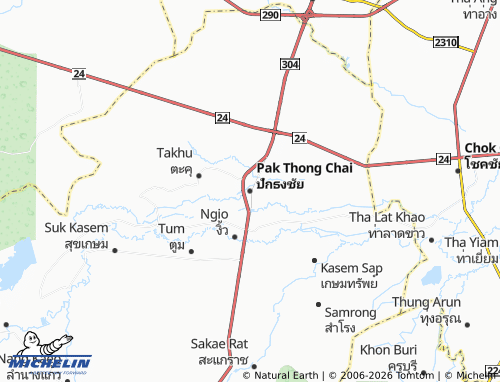 MICHELIN Pak Thong Chai map - ViaMichelin