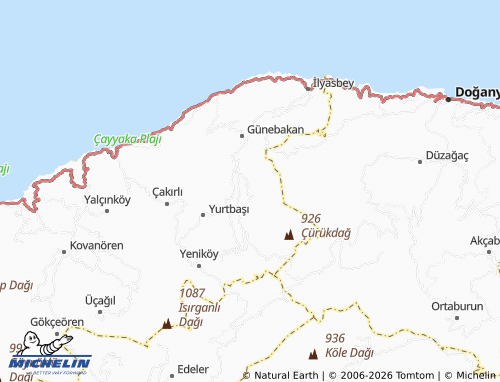 MICHELIN Kayaardı map - ViaMichelin