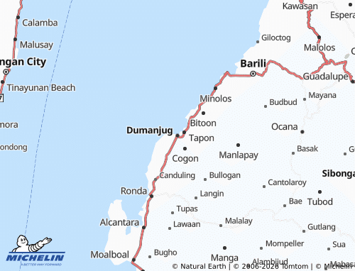 MICHELIN Dumanjug map - ViaMichelin