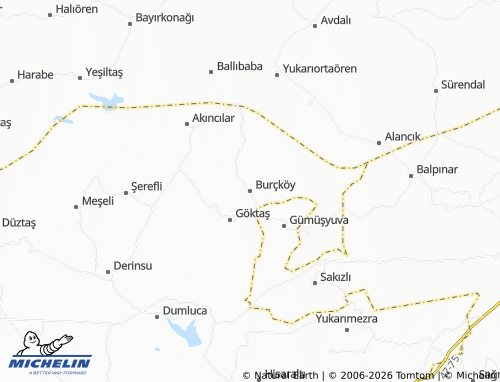 Mappa MICHELIN Burçköy - ViaMichelin