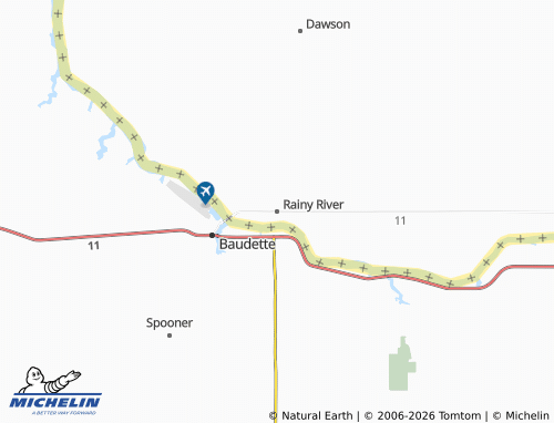 Mapa MICHELIN Rainy River - ViaMichelin