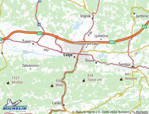 Carte MICHELIN Celje - ViaMichelin