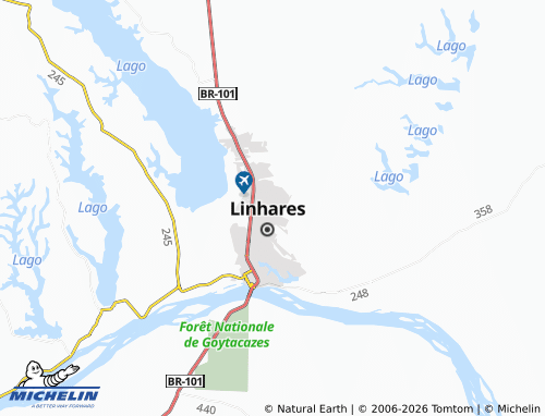 MICHELIN-Landkarte Linhares V - ViaMichelin