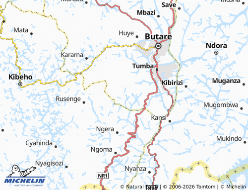 MICHELIN Busoro map - ViaMichelin