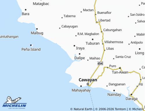 MICHELIN Pananawan map - ViaMichelin