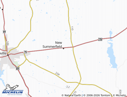Mappa MICHELIN New Summerfield - ViaMichelin