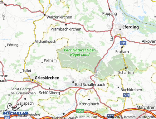 MICHELIN Sankt Marienkirchen an der Polsenz map - ViaMichelin