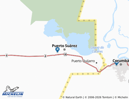 Mapa MICHELIN Puerto Suárez - ViaMichelin
