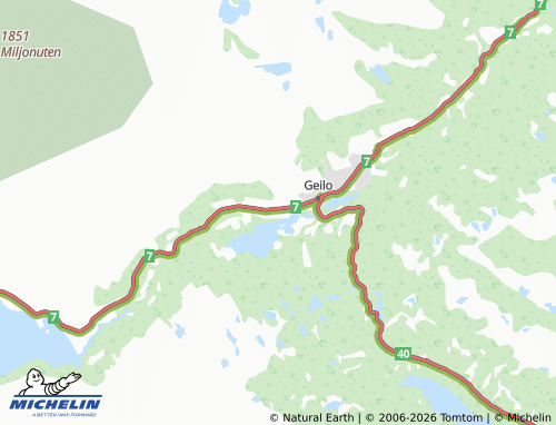 Mappa MICHELIN Fossgardfeltet - ViaMichelin