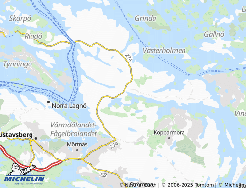 MICHELIN-Landkarte Ängsvik - ViaMichelin