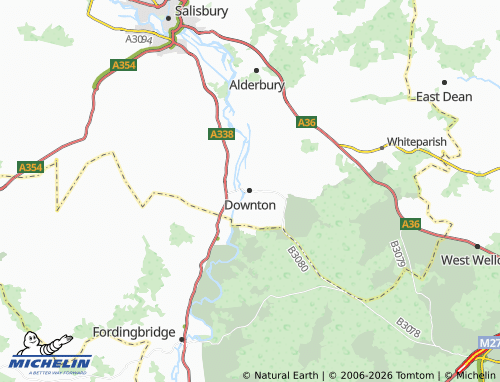Carte MICHELIN Downton - ViaMichelin