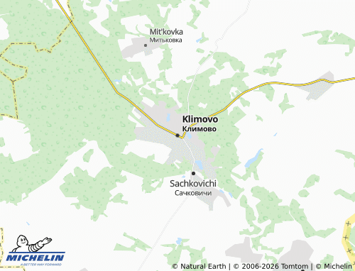 MICHELIN Klimovo map - ViaMichelin
