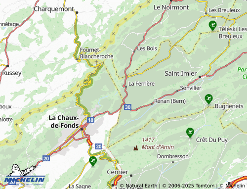 MICHELIN Au Saignat map - ViaMichelin