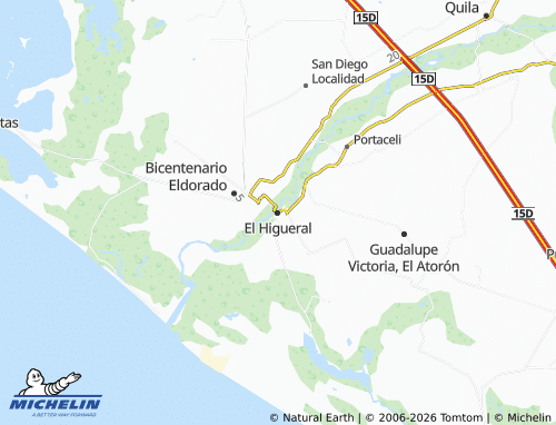 Carte MICHELIN El Higueral - ViaMichelin
