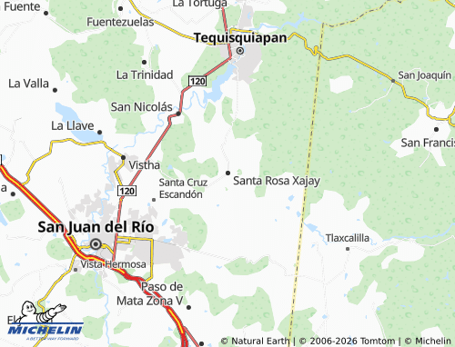 Mappa MICHELIN Santa Rosa Xajay - ViaMichelin