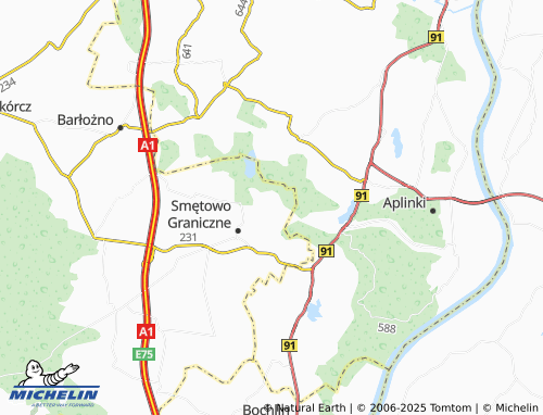 Mappa MICHELIN Smarzewo - ViaMichelin