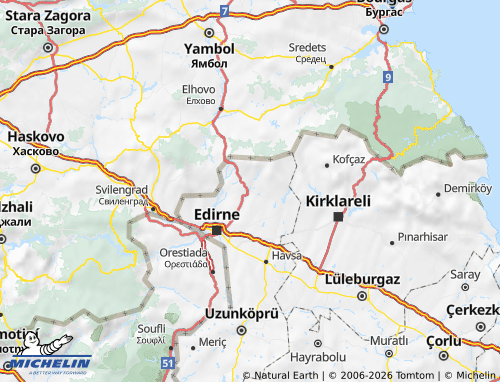 Mapa MICHELIN Lalapaşa - ViaMichelin